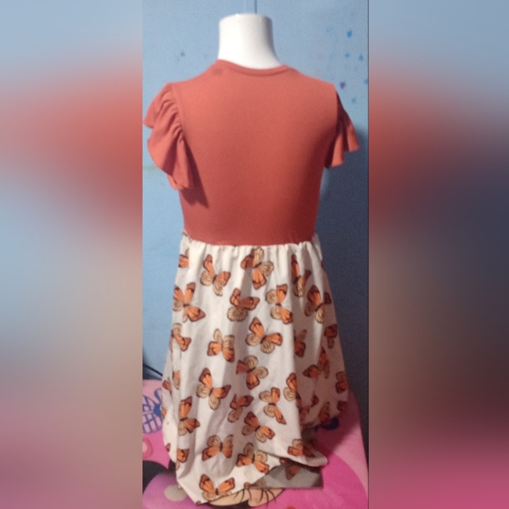 butterfly print dress (kids)